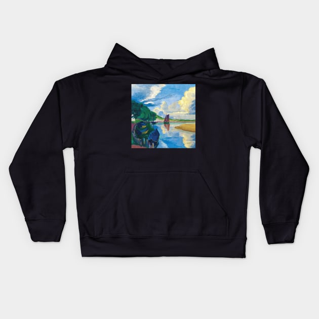 Max Pechstein Kids Hoodie by QualityArtFirst